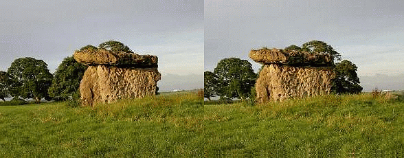 St Lythans Neolithic burial chamber in 3D