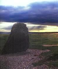 The Blaen Digedi stone circle near Hay Bluff in the Black Mountains