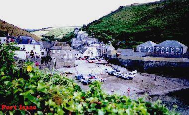 The coastal village of Port Isaac in Cornwall, England, UK