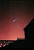 Comet Hale-Bopp seen from urban skies in 1997