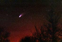 Comet Hale-Bopp photographed during the Spring of 1997