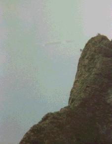 A UFO photographed by Mike Page over Maui island, Hawaii in 1989