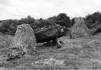 Din Dryfol chambered tomb, Anglesey, photographed in July 1987 (155 KB)