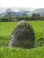 Kinnerton Court standing stone I, Radnorshire, photographed in April 2004 (254 KB)