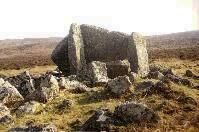 Sweyne's Howes North chambered cairn, Gower, photographed in April 1988 (77 KB)