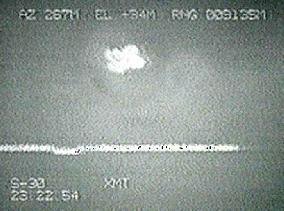 The tracking camera display as it appears in the S-30 footage