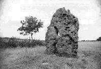 The Long Stone, Minchinhampton, Gloucestershire (Photo: September 1990)