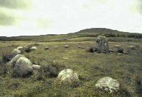 Glenquickan stone circle, Kirkcudbrightshire (Photo: June 1990)