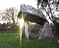 Carreg Coetan Arthur burial chamber, Pembrokeshire (Video capture, November 1999)