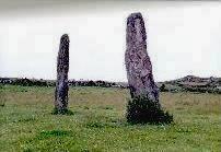 Penrhosfeilw standing stones, Anglesey (Photo: July 1987)