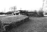 Tinkinswood long cairn, near Cardiff, Glamorgan (Photo: December 1990)